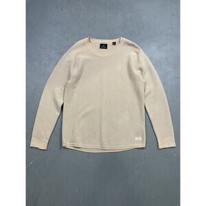 Scotch‎ and soda Aloha London Cotton textured sweater beige XL